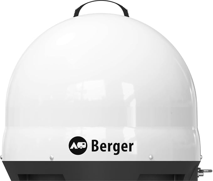 Berger Move 3.0 Mobile Satelliten-Antenne | Vollautomatische Satellitensuche | Tragbar für Camping & Wohnmobil – 652315