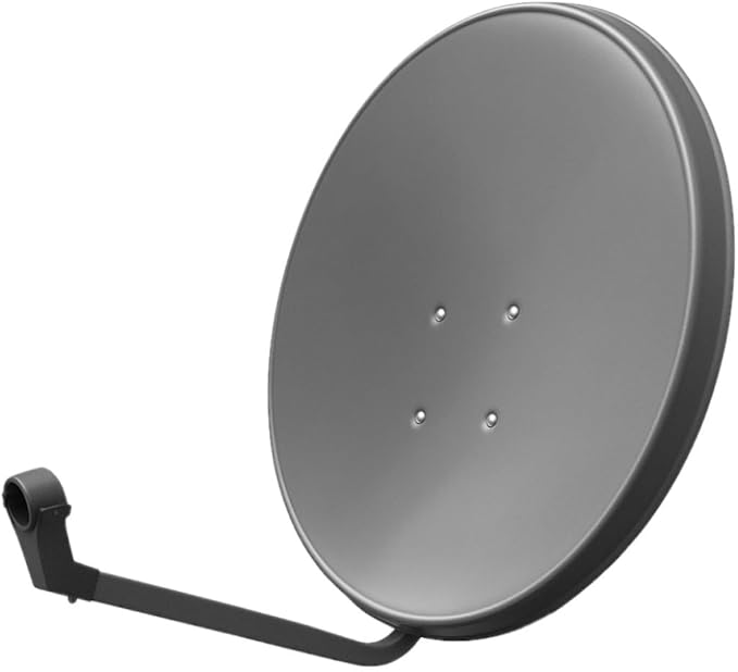 Nein Auslaufartikel (Produktion durch ARLI SA60- Satellitenschüssel 60 cm Offset oval Stahl Spiegel UHD/4K inkl. LNB Halterung & Befestigung