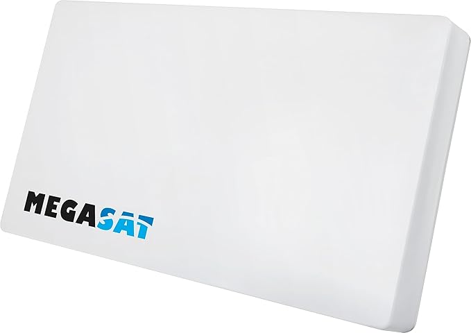 Nein Auslaufartikel (Produktion durch Megasat Flachantenne D1 Profi-Line 200210 – Satelliten-Flachantenne mit wechselbarem LNB für Wand, Mast, Balkon oder Fenster