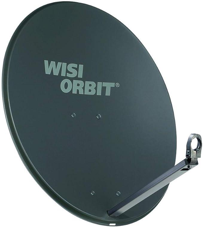 Nein Auslaufartikel (Produktion durch WISI Orbit Line Satelliten Offset-Antenne OA38H 80cm Reflektor mit LNB-Halterung, Feedarm und Mastschellen – Komplettes Satelliten-Set
