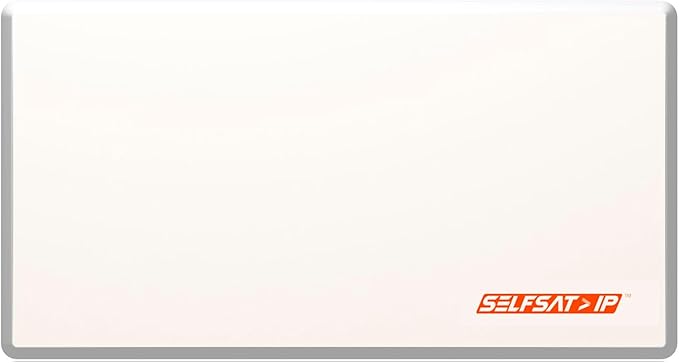 SELFSAT IP22 Sat/IP Flachantenne für bis zu 8 Nutzer - Fast unsichtbare SAT>IP Antenne mit 2 Legacy Ausgängen