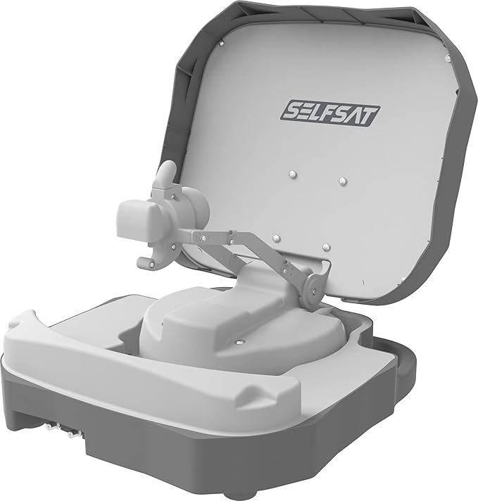 I DO IT Selfsat Caravan Mobil 13787 vollautomatische Satellitenantenne mit iOS/Android Steuerung
