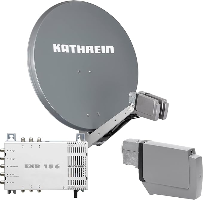 HM-SAT Kathrein CAS 80 Satellitenantenne Graphit multifeedfähig für 6 Teilnehmer (2023)