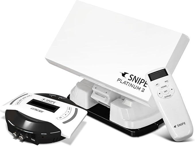 I DO IT Selfsat Snipe Platinum 2 Satellitenantenne Vollautomatisch mit BT Fernbedienung, App-Steuerung, GPS, PLL-LNB Technologie für Camping